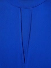 Reiss Cobalt Blue Libby Fitted Asymmetric Midi Dress - Image 6 of 6