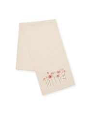 Catherine Lansfield Natural Harvest Flowers 100% Cotton Table Runner - Image 3 of 3