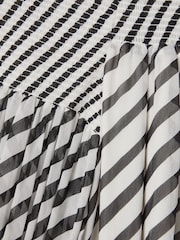 Reiss Black/Cream Fabia Striped Bardot Maxi Dress - Image 7 of 7