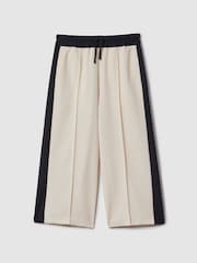 Reiss Ivory May Senior Woven Stripe Drawstring Trousers - Image 2 of 6
