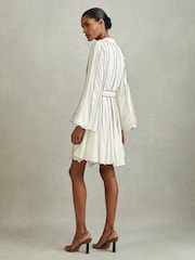 Reiss Ivory Orla Contrast Ruffle Mini Dress - Image 3 of 6