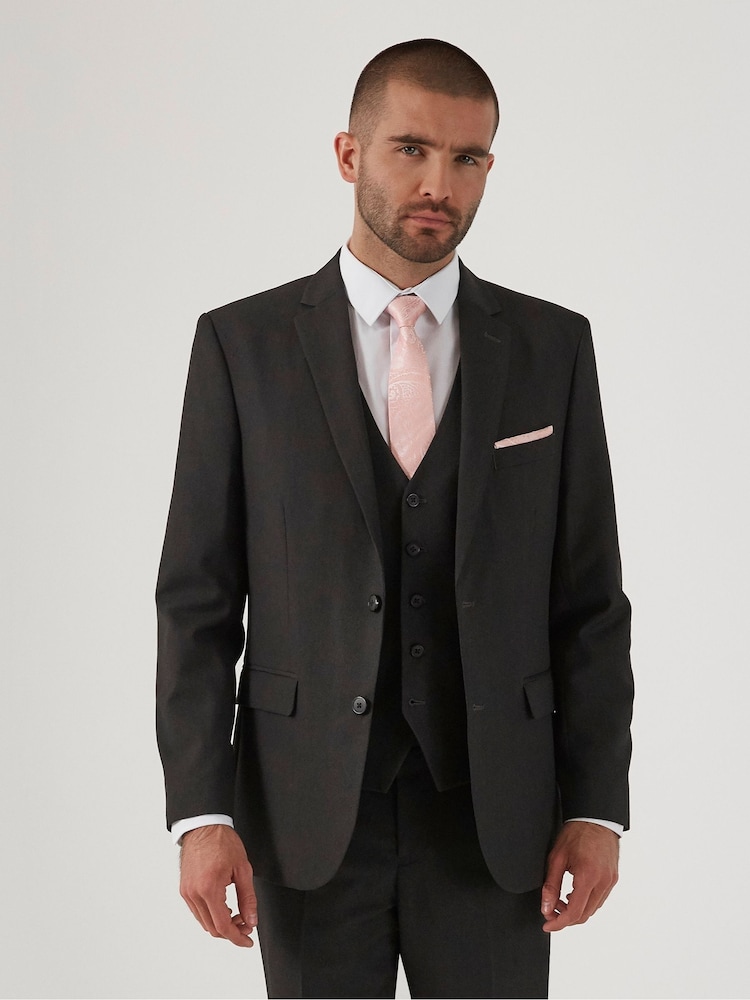 Skopes Grey Tailored Fit Romulus Sustainable Suit: Jacket - Image 1 of 5