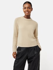 Jigsaw Cream Compact Wool Crew Jumper - Image 1 of 1