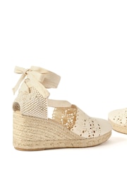 乳白色 - Mint Velvet Laura Espadrille Wedge Sandals - 圖片 4/5