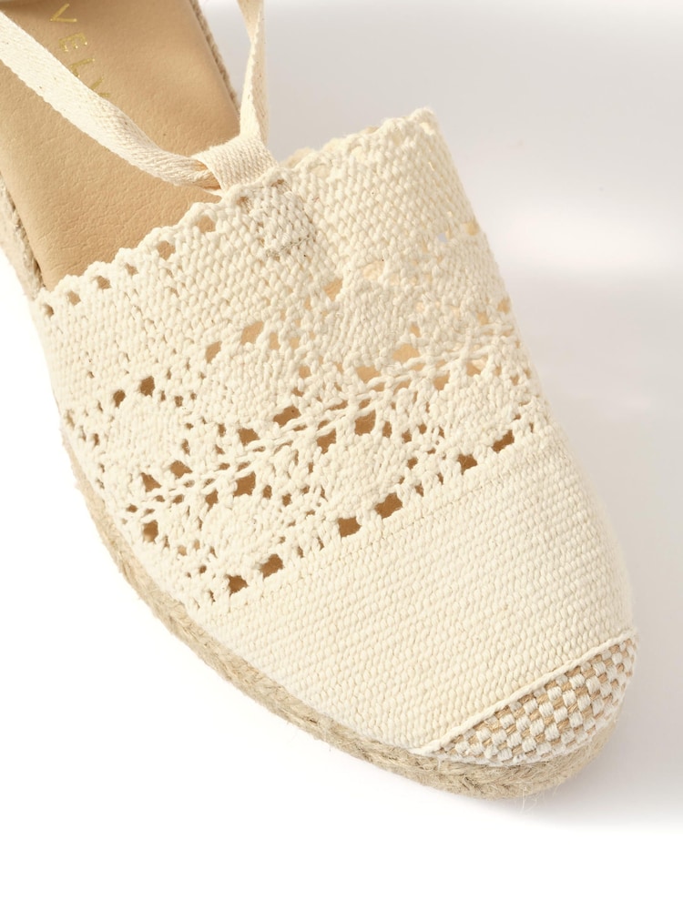乳白色 - Mint Velvet Laura Espadrille Wedge Sandals - 圖片 5/5