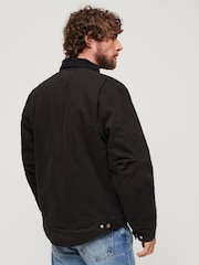 Schwarz/Chrom - Superdry Surplus Ranch 100% Cotton Jacket - Bild 2 von 8