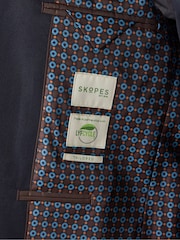 Skopes Blue Tailored Fit Romulus Sustainable Suit: Jacket - Image 5 of 5
