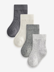 Grau - Babysocken im 4er-Pack (0 M.–2 J.) - Bild 1 von 5