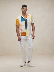 Banana Republic Cream Lyam Resort Shirt - Image 4 of 5