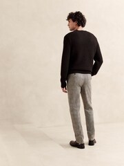 Banana Republic Brown Italian Stretch-Cotton Dress Trousers - Image 2 of 4