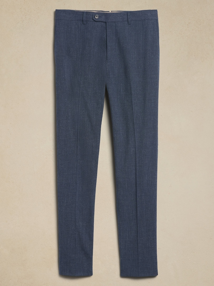 Banana Republic Blue Italian Stretch-Cotton Dress Trousers - Image 4 of 4