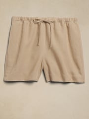 Banana Republic Brown Arcata Tencel-Linen Easy Shorts - Image 4 of 4