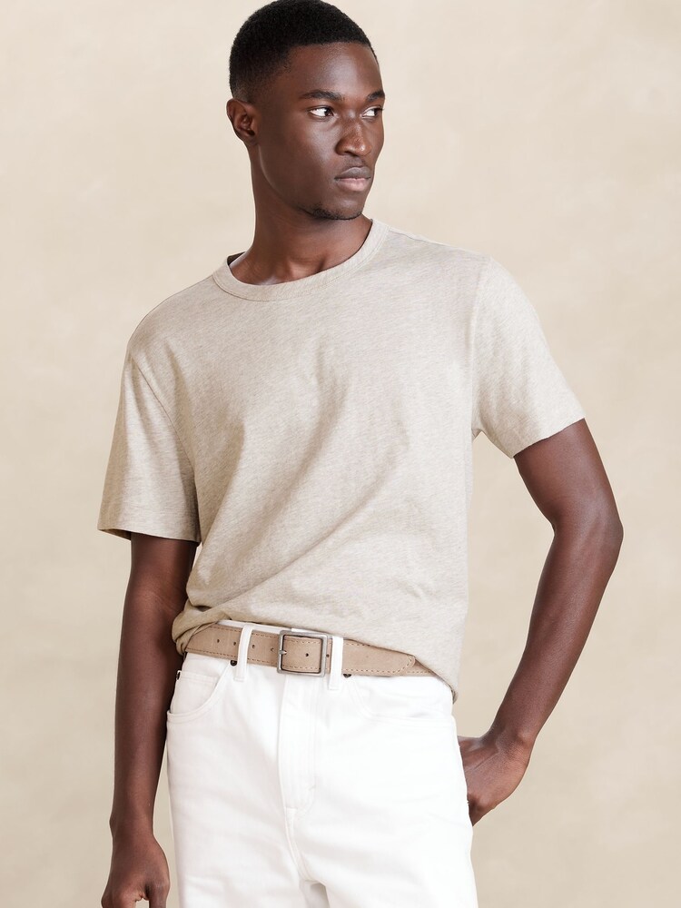 Banana Republic Beige Soft Wash T-Shirt - Image 1 of 1