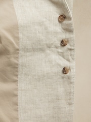Banana Republic Beige Lina Linen Waistcoat - Image 5 of 5