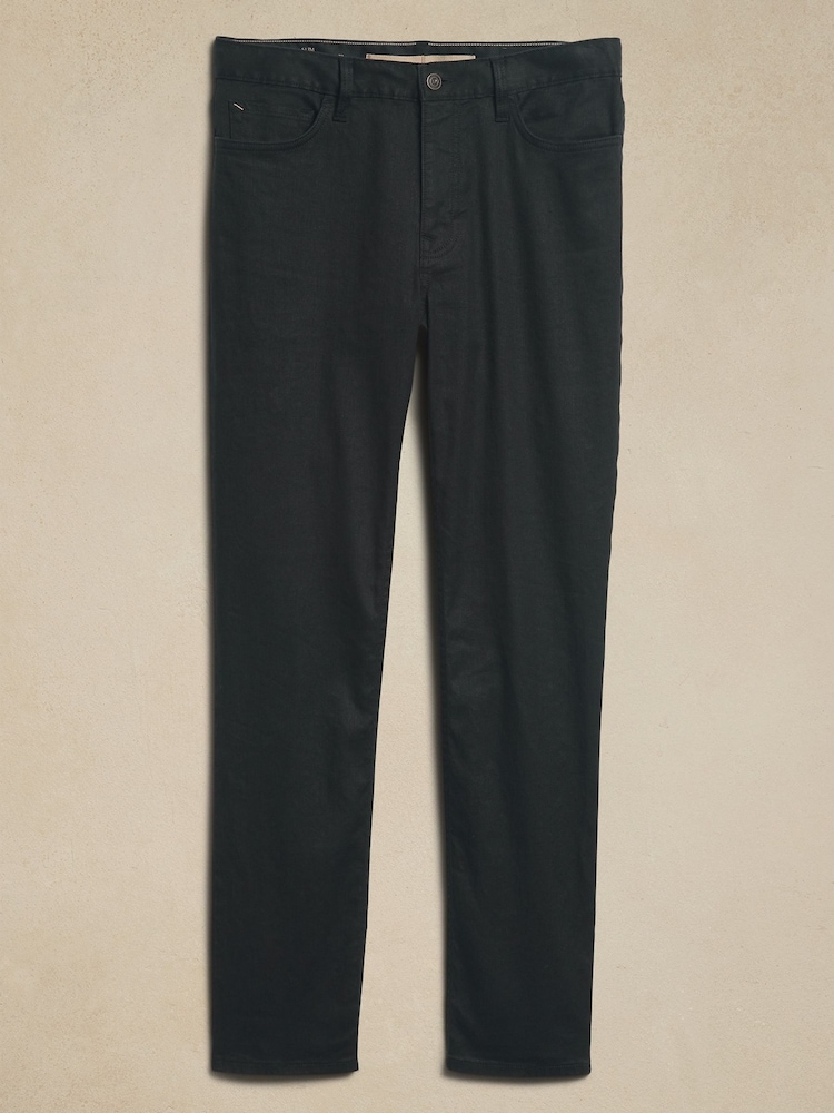Banana Republic Black Slim Linen-Cotton Traveler Trousers - Image 4 of 4