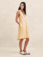 Banana Republic Yellow Ava Linen Mini Dress - Image 3 of 5