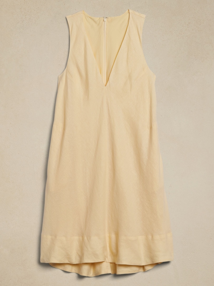 Banana Republic Yellow Ava Linen Mini Dress - Image 5 of 5