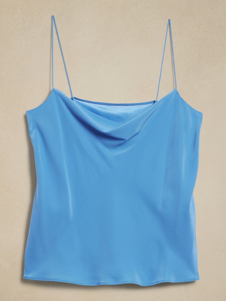 Banana Republic Blue Charlotte Silk Camisole - Image 4 of 4