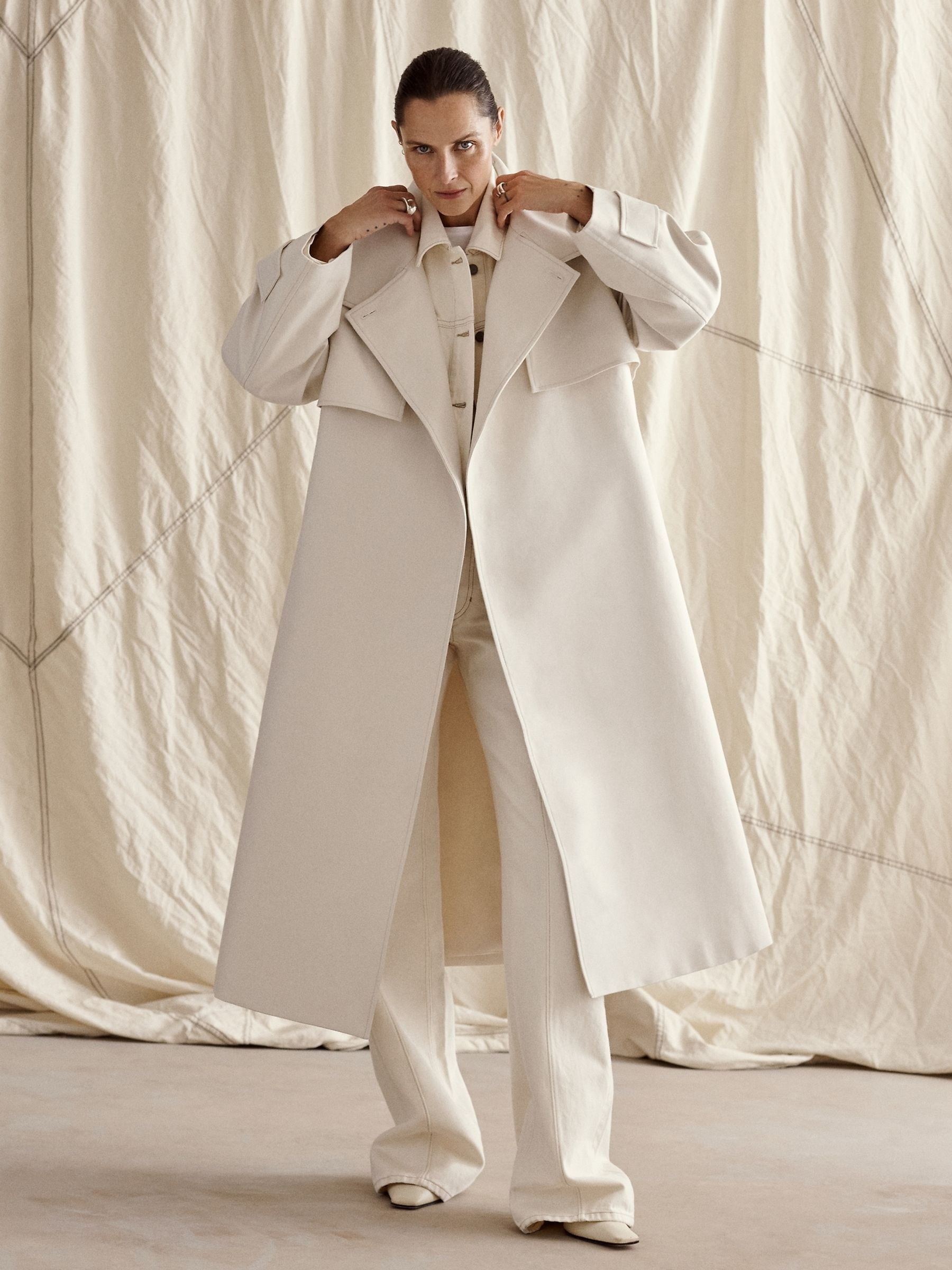 Banana republic gray coat outlet
