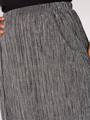 Apricot Silver Plisse Midi Skirt - Image 4 of 4