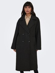 ONLY Black Tailored Double Breasted Coat - Image 1 of 5