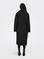 ONLY Black Tailored Double Breasted Coat - Image 2 of 5
