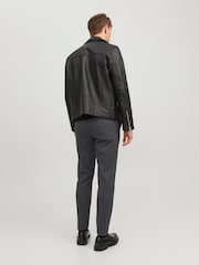 Серый - JACK & JONES узкие брюки чинос - Изображение 2 из 8