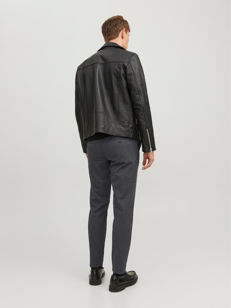 Серый - JACK & JONES узкие брюки чинос - Изображение 2 из 8