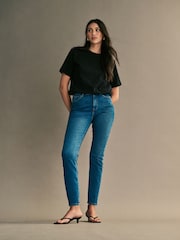 ONLY Dark Blue Stretch Straight Emily Jeans - Image 2 of 7