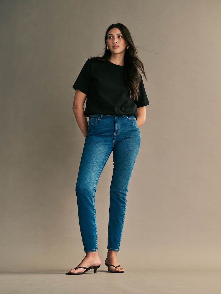 ONLY Dark Blue Stretch Straight Emily Jeans - Image 2 of 7