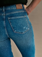 ONLY Dark Blue Stretch Straight Emily Jeans - Image 6 of 7