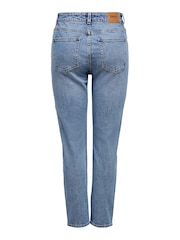ONLY Blue High Waisted Mom Leg Veneda Jeans - Image 6 of 6