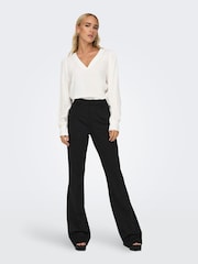 ONLY Black Tailored Flared Trousers - Image 3 of 6