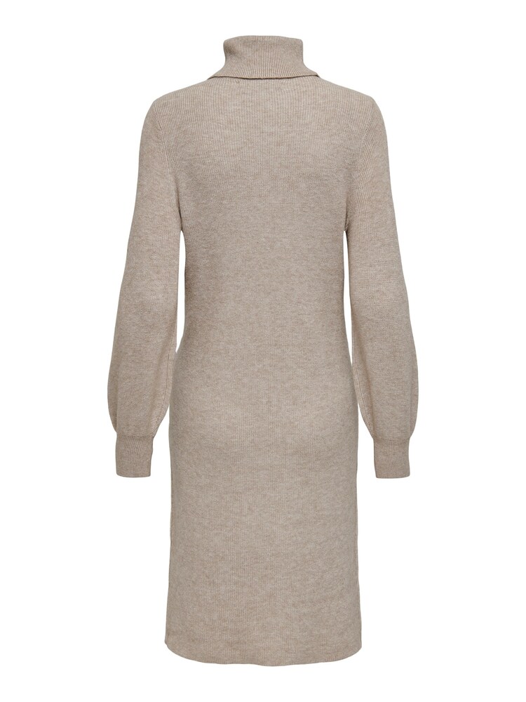 ONLY Brown Knitted Rollneck Dress - Image 6 of 6