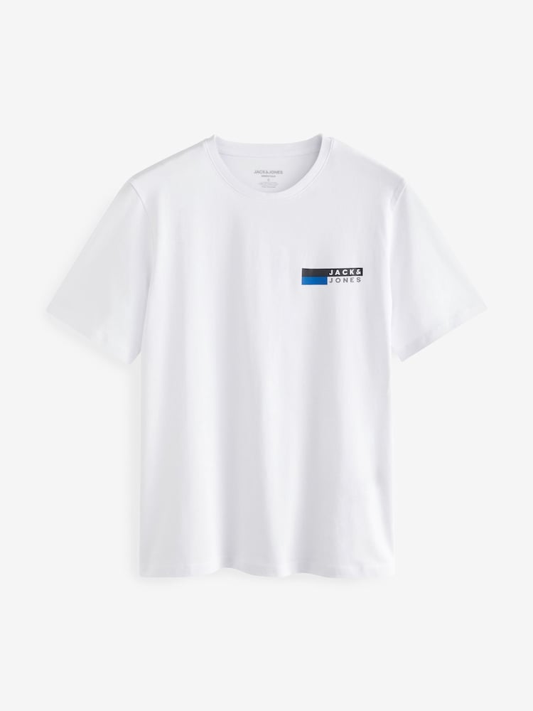 JACK & JONES White Small Logo T-Shirt - Image 6 of 6