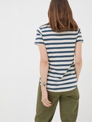 FatFace Blue Natalie Stripe T-Shirt - Image 3 of 6