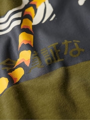 Superdry Green Osaka 6 Narrative T-Shirt - Image 6 of 6