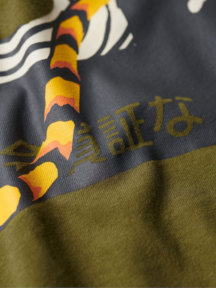 Superdry Green Osaka 6 Narrative T-Shirt - Image 6 of 6