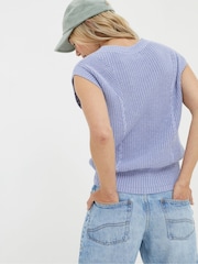 FatFace Blue Iris Knitted Tank - Image 2 of 6