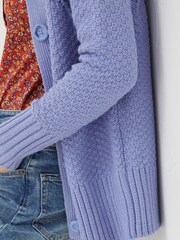 FatFace Blue Raya Collared Cardigan - Image 4 of 5