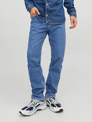 JACK & JONES Blue Mike Tapered Fit Jeans - Image 1 of 6