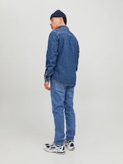 JACK & JONES Blue Mike Tapered Fit Jeans - Image 3 of 6