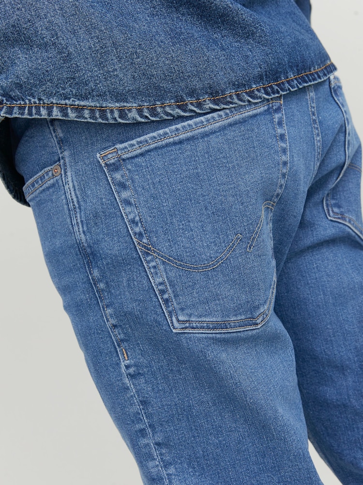 JACK & JONES Blue Mike Tapered Fit Jeans - Image 5 of 6