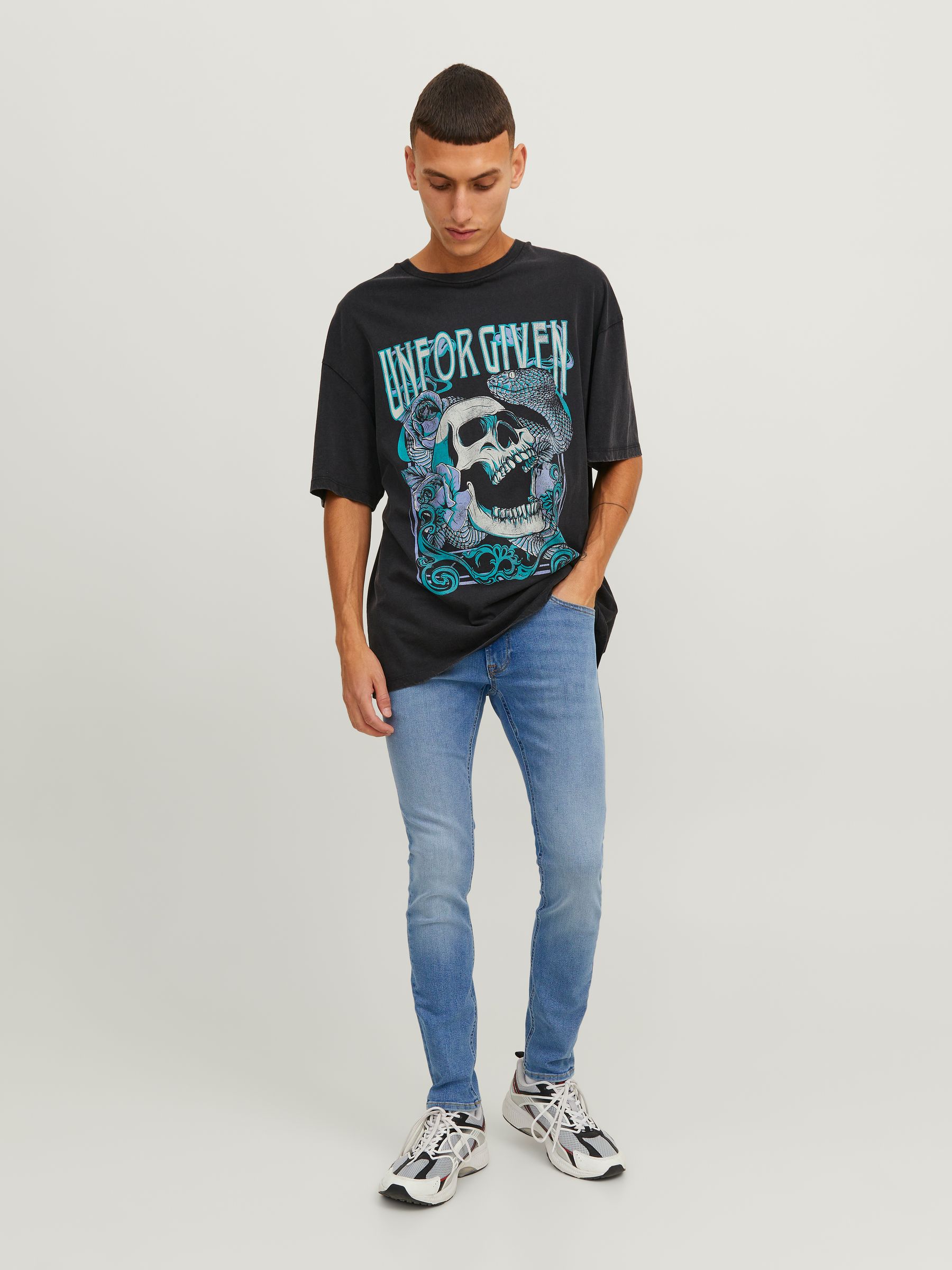 Buy JACK & JONES Light Blue Liam Skinny Fit Jeans from Next Canada