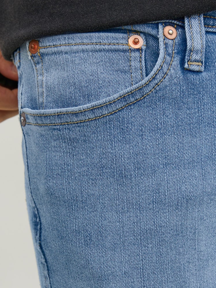 أزرق - جينز تلبيس سكيني Liam من Jack & Jones - Image 5 of 6