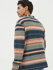 FatFace Green Trescowe Half Neck Sweatshirt - Image 3 of 7