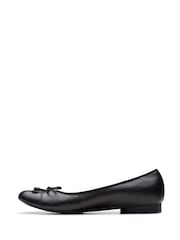 Clarks Black Wide Fit (E) Leather Loreleigh Rae Shoes - Image 2 of 8