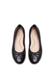 Clarks Black Wide Fit (E) Leather Loreleigh Rae Shoes - Image 6 of 8
