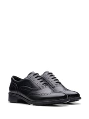 Clarks Black Leather Havisham Oak Shoes - Image 3 of 6