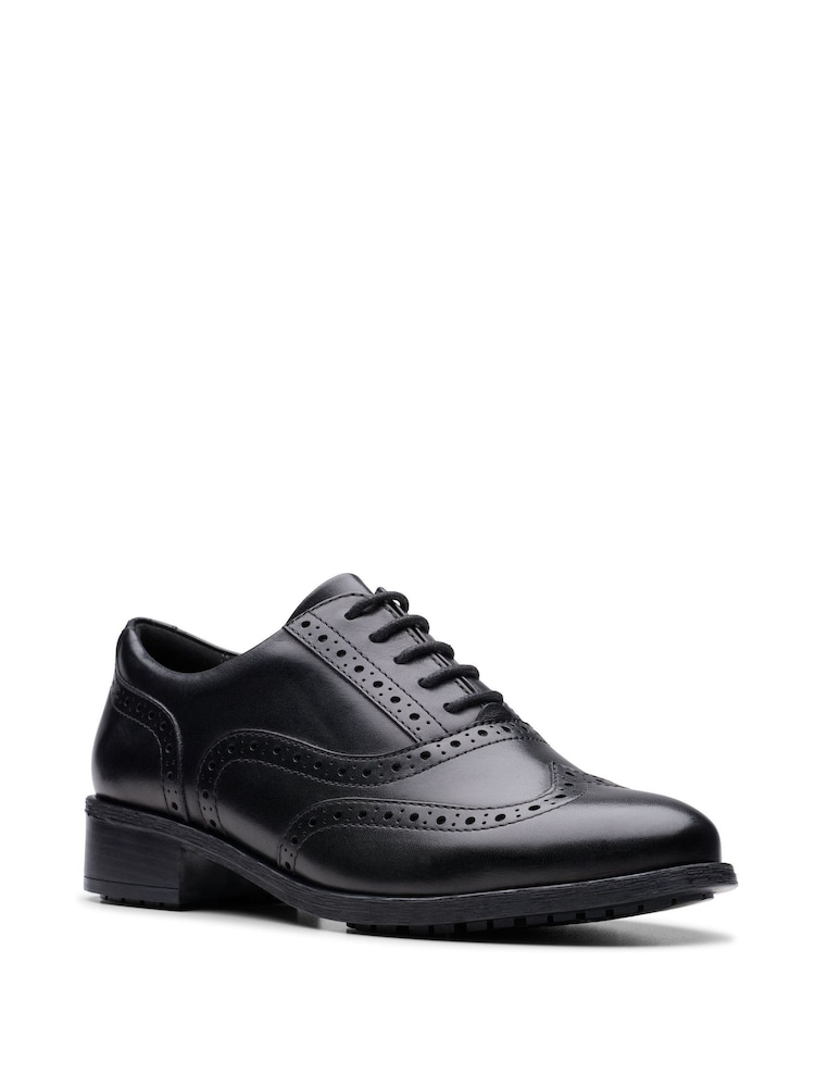 Clarks Black Leather Havisham Oak Shoes - Image 6 of 6